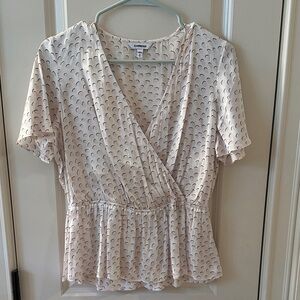 Express wrap peplum blouse